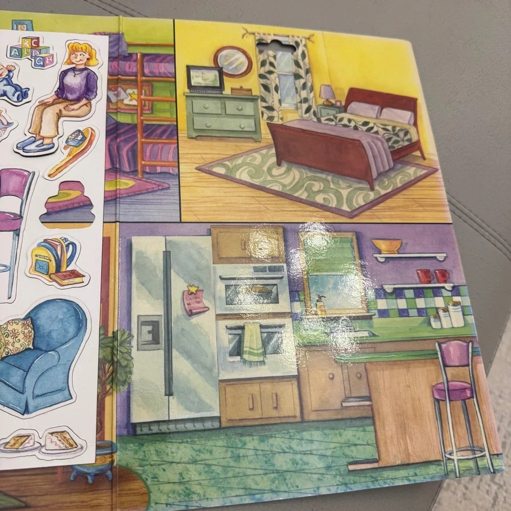 Imaginetics My Doll House Magnetic Playset 30 Magnets Travel Toy M86009 2003